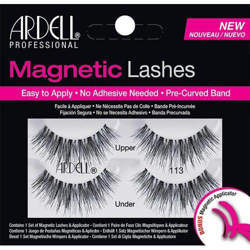 Ardell Magnetic Eyelashes Wispies 113 - Natural Looking False Lashes for Everyday Wear & Special Occasions | Easy to Apply, Reusable & Cruelty-Free | Perfect for Parties, Weddings & Date Nights