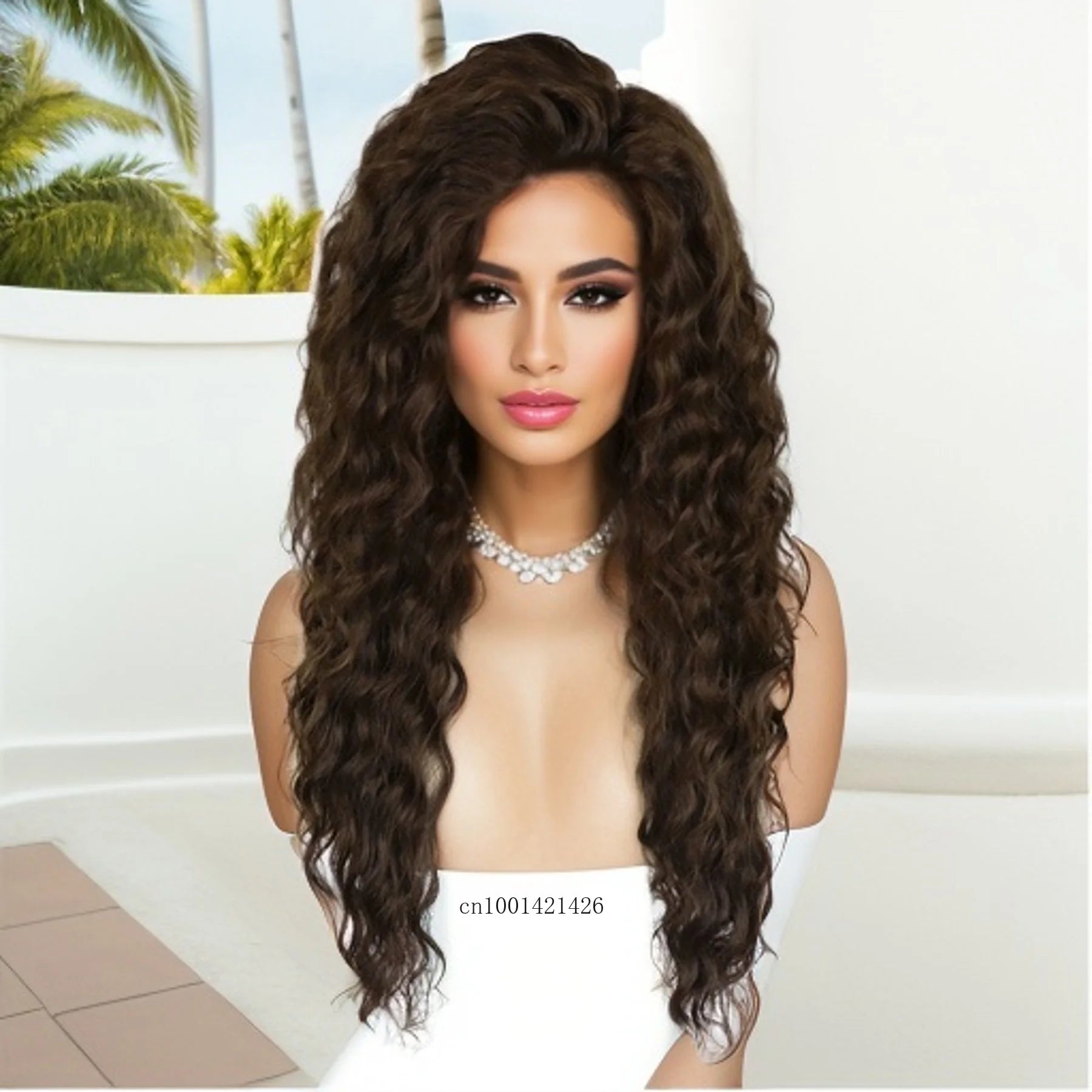 Ash Blonde Synthetic Long Curly Wig for Women - Fluffy Ombre Wavy Hairpiece for Costume, Carnival & Party | Everyday Wear & Cosplay