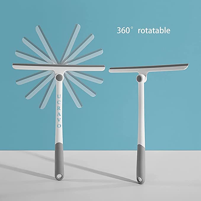 360° Rotatable KBS Kitchen Wiper & Bathroom Squeegee - Multi-Surface Cleaning Tool for Floors, Windows, Glass & Countertops - Smart Home Improvement Gadget (Pack of 1) - Perfect for Kitchen, Bathroom & Office Cleaning