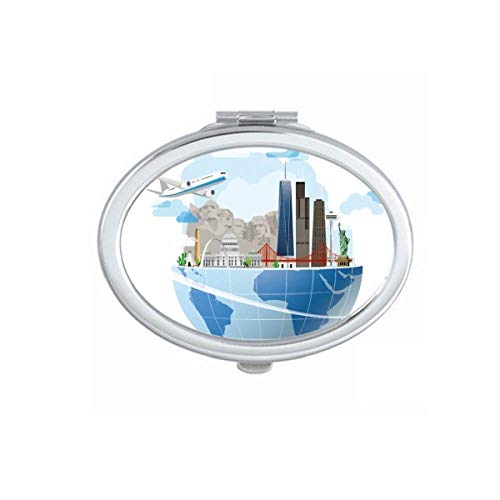 DIYthinker Portable Foldable Double-Sided Makeup Mirror - Travel-Friendly Compact Design for Home, Office & On-The-Go Use | Perfect for Makeup, Skincare & Travel Essentials