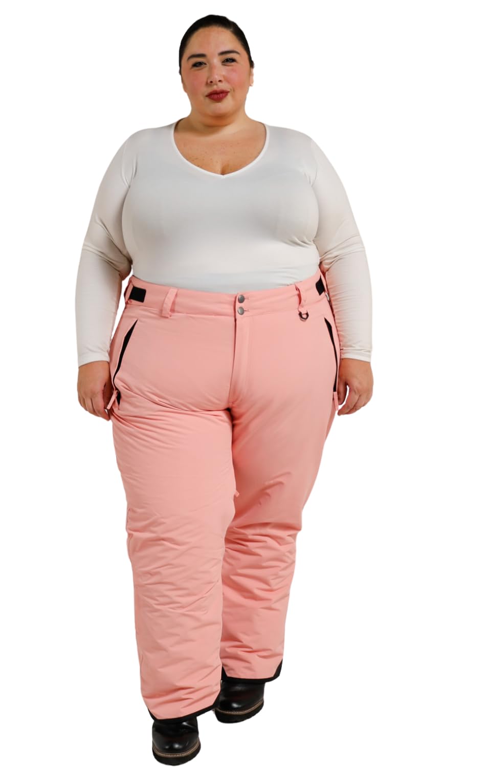 Plus Size Women's Insulated Waterproof Ski Pants 1X-6X - Short, Regular & Tall Lengths for Snowboarding & Winter Sports | Warm Cold-Weather Gear for Skiing, Snowboarding & Outdoor Activities