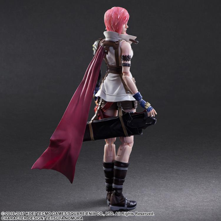 Dissidia Final Fantasy Lightning (FF XIII 13) Play Arts Kai Action Figure - Collectible Game Character Model for Final Fantasy Fans | Perfect for Display, Cosplay, and Gaming Decor