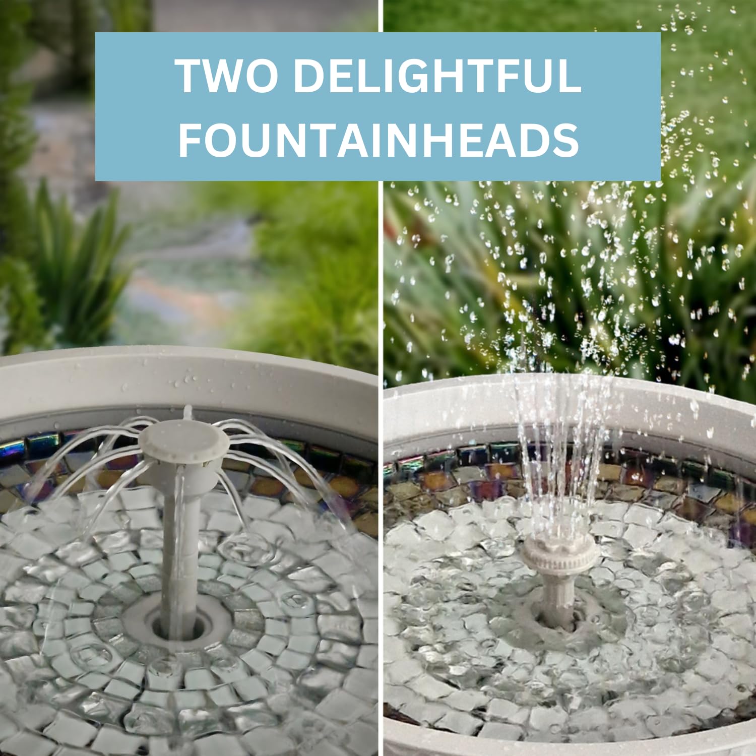 Hydria Water Fountain Kit – Convert Any Pot into a Beautiful Fountain | Rechargeable Battery, LED Lights & Remote Control | Indoor & Outdoor Use | Easy Setup (Pot Not Included) | Perfect for Gardens, Patios & Home Decor | British Brand