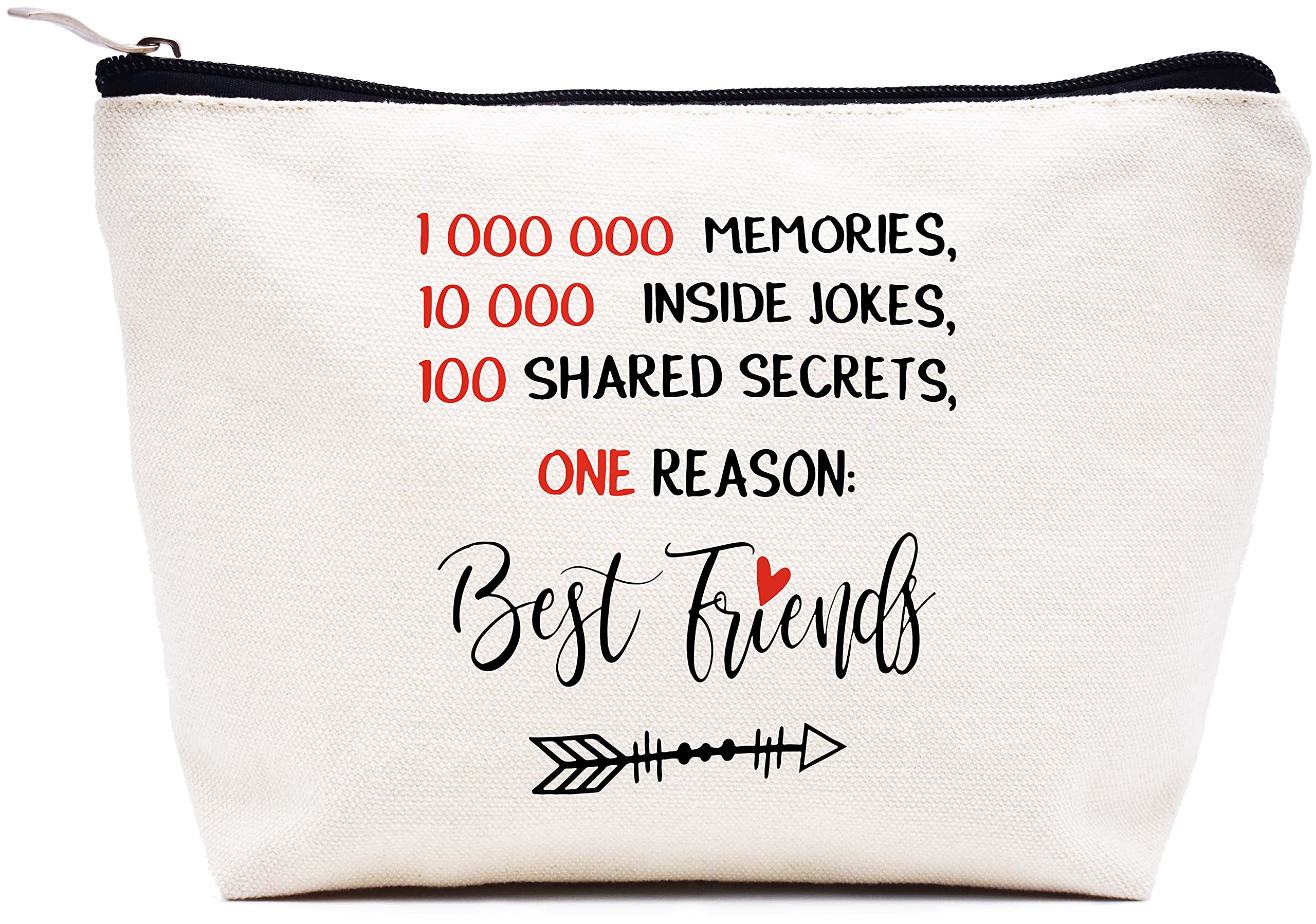 Stylish Makeup Bag for Women - Perfect Cosmetic Travel Pouch for Thanksgiving, Mothers Day, Wedding, Graduation, Christmas & Birthday Gifts - Best Friend, BFF, Sister Present with Sentimental Design - Ideal for Travel, Daily Use & Special Occasions