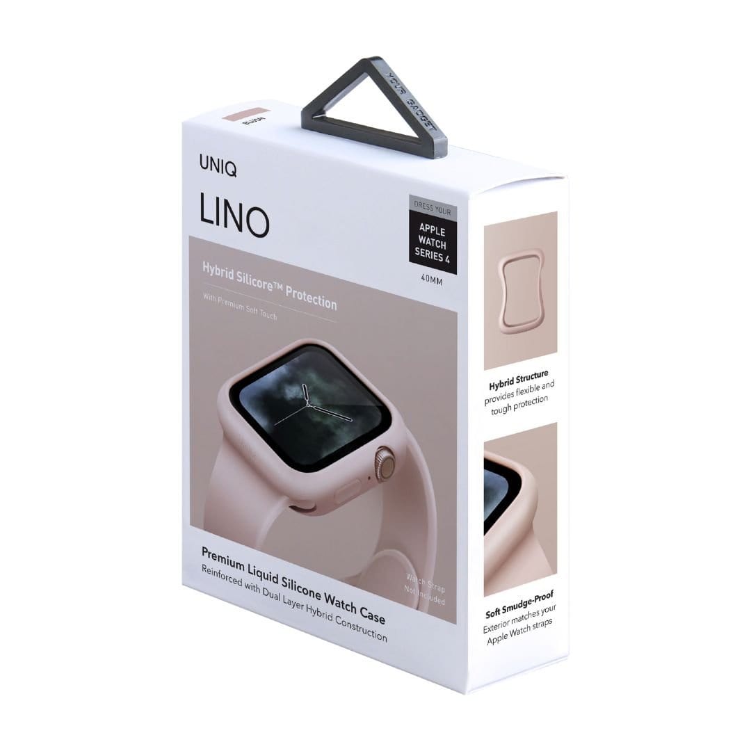 Apple Watch Silicone Case - UNIQ Lino Protective Cover for Series 9/8/7/6/SE - Soft Durable & Sweatproof - Perfect for Workouts, Running & Daily Use