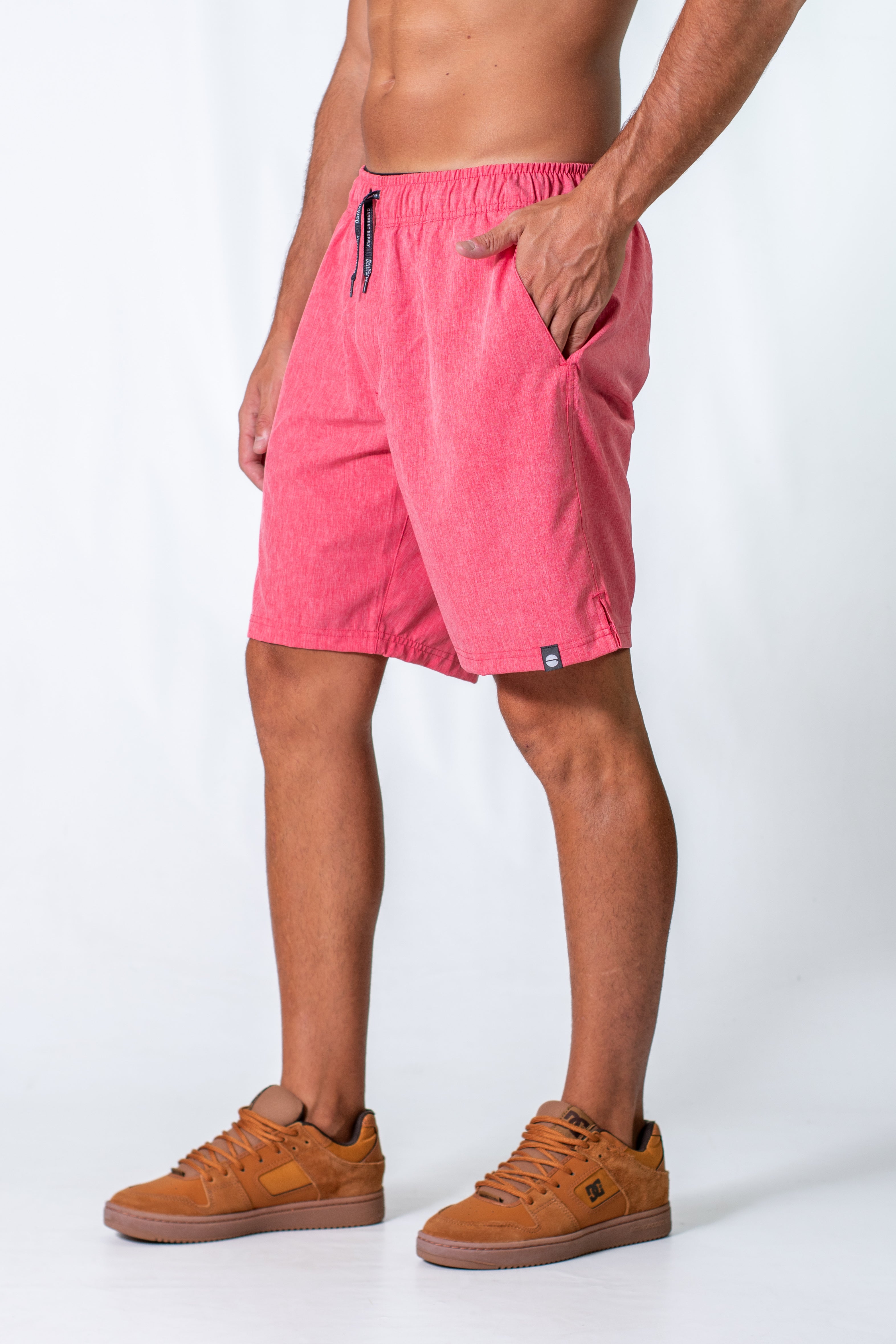 Short De Baño Ocn H TDB Arrecife ST 18 Rojo Melange - Women's Bathing Suit Red Melange - Perfect for Beach, Pool & Summer Vacations