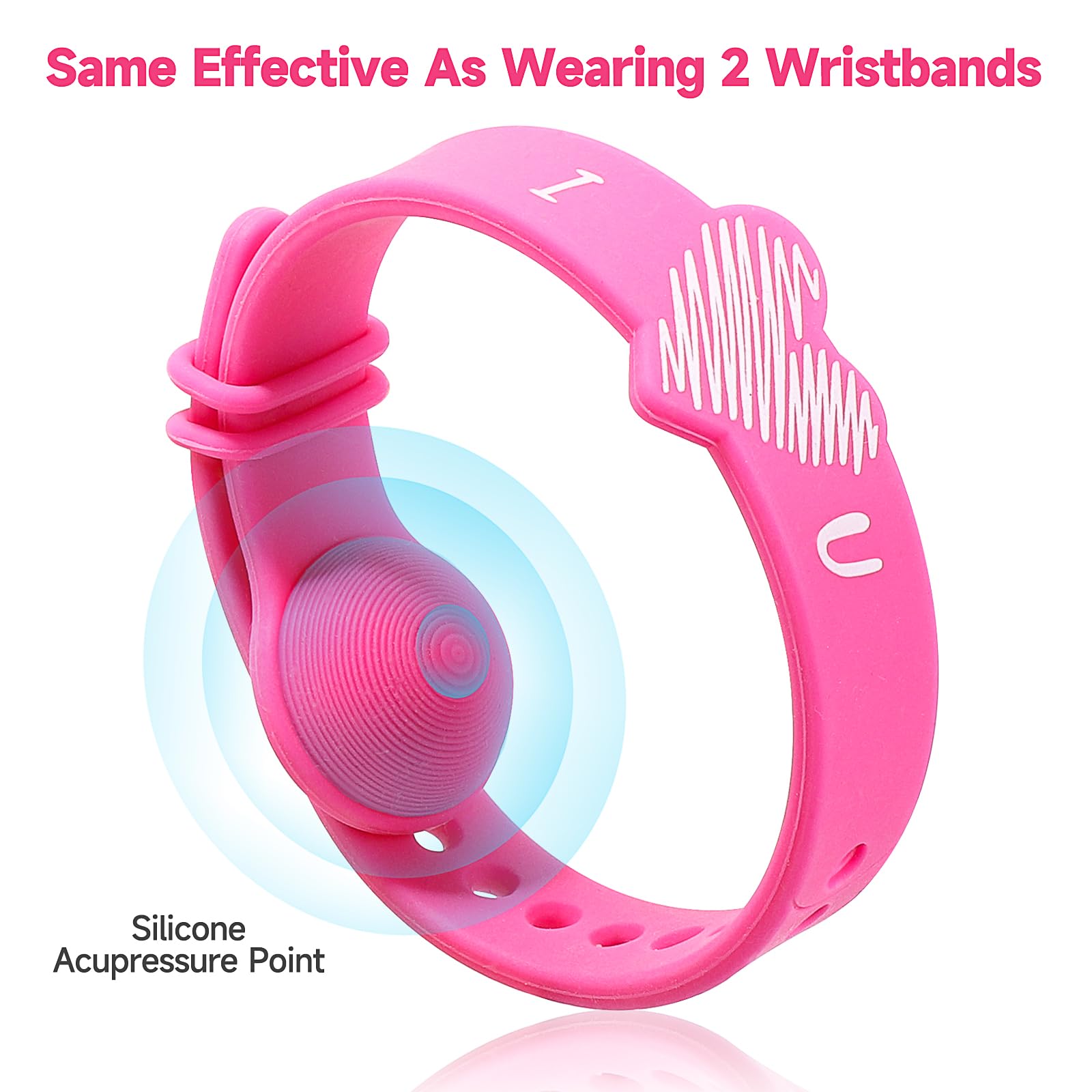 MEIYYJ Acupressure Wristbands for Nausea Relief – Adjustable Motion Sickness Bands for Pregnant Women & Adults – Sea, Car & Air Travel – Morning Sickness & Vertigo Solution