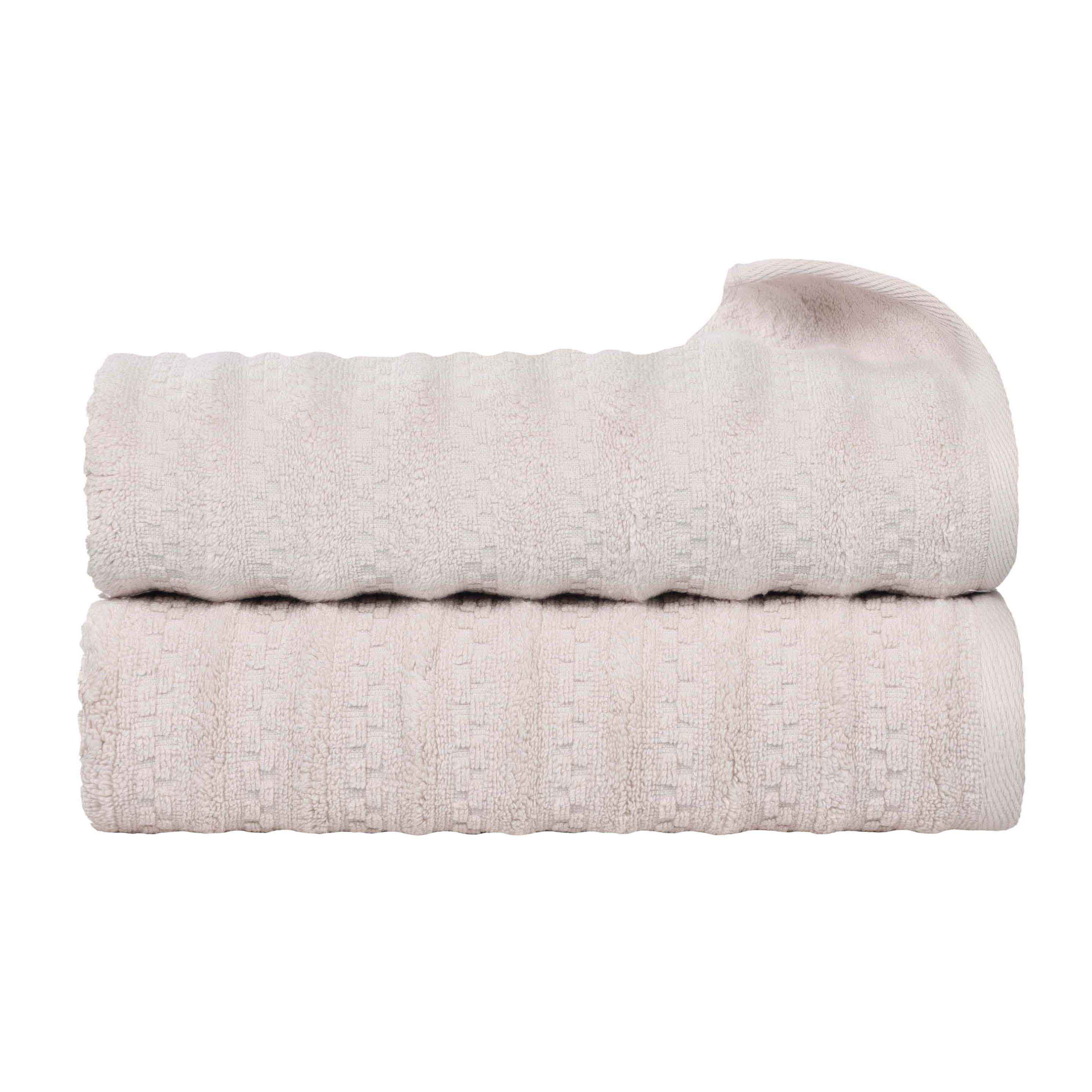 Premium Zuma Zero Twist Cotton Bath Towels Set of 2 - Medium Weight, Ultra Soft & Highly Absorbent - Perfect for Spa, Bathroom & Luxury Home Use