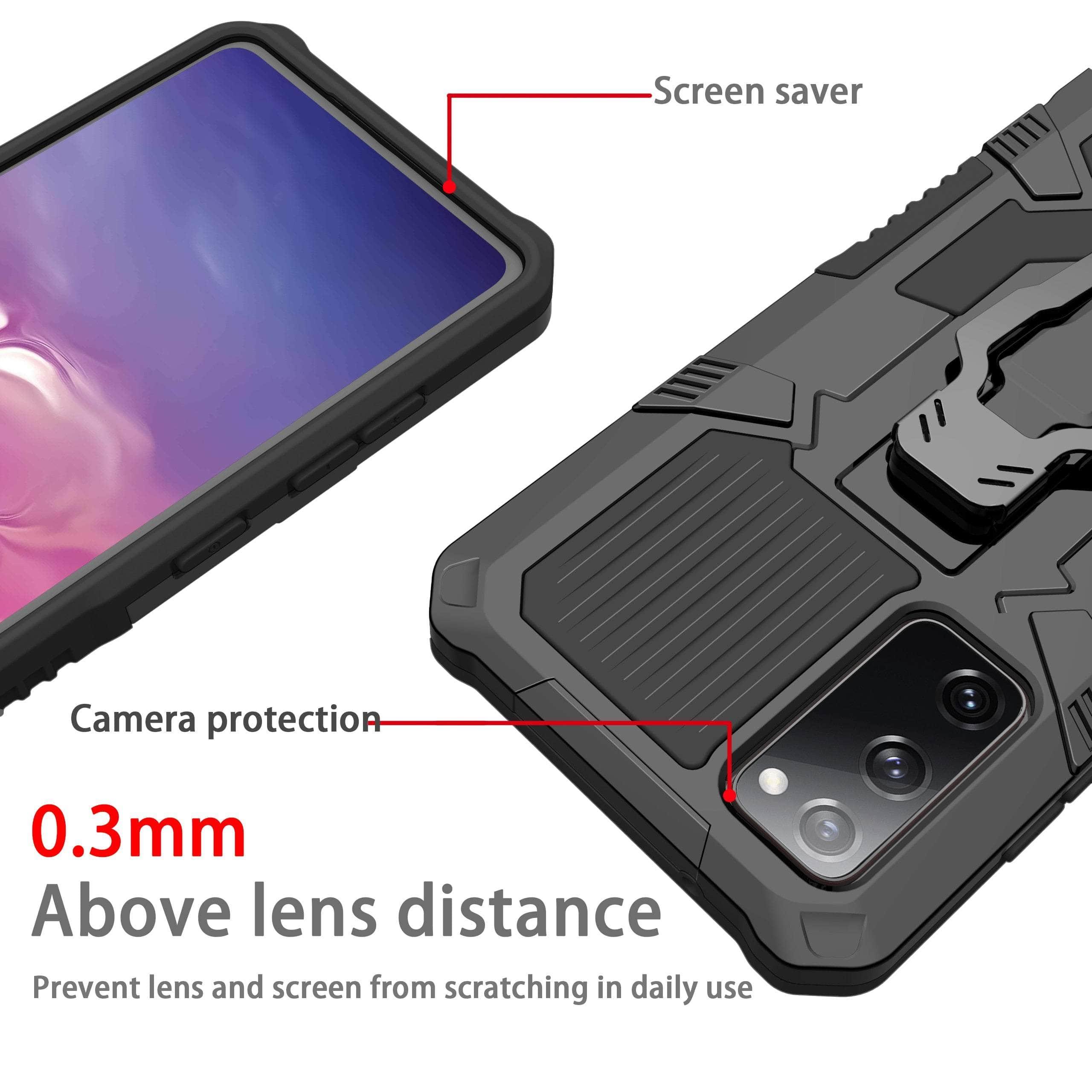 Samsung Galaxy S22 Shockproof Magnetic Ring Stand Case - Perfect for Hands-Free Viewing & Secure Grip