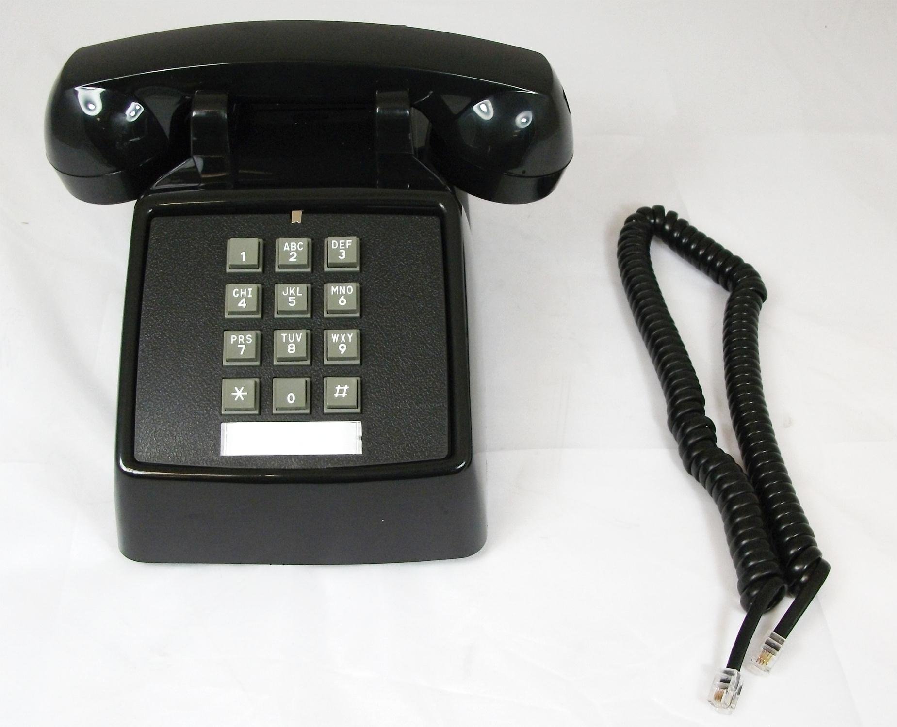 Cortelco 250000-VBA-20MD Black Valueline Corded Desk Telephone - Perfect for Office, Home, and Business Use