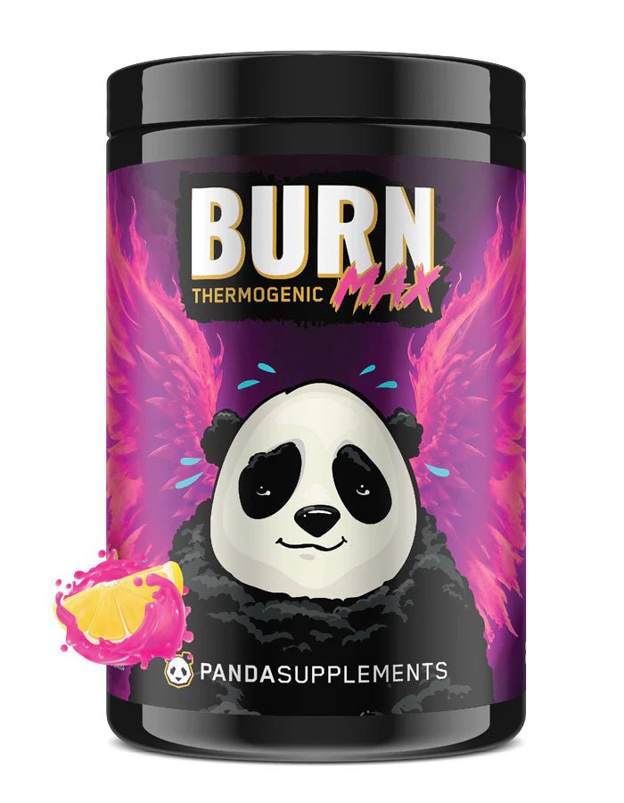 Panda Supplements Burn MAX Thermogenic Fat Burner - Boost Metabolism & Energy for Weight Loss - Perfect for Pre-Workout & Fitness Routines