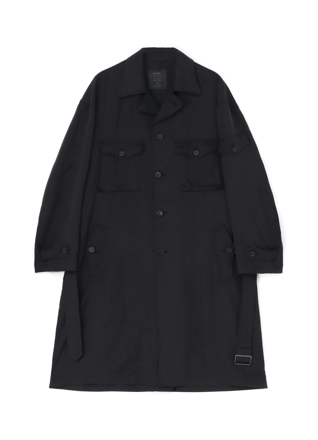 BIO WASH LYOCELL TWILL OVERSIZED MILITARY COAT - Eco-Friendly Oversized Jacket for Women | Perfect for Casual Outfits, Streetwear Fashion & Outdoor Adventures