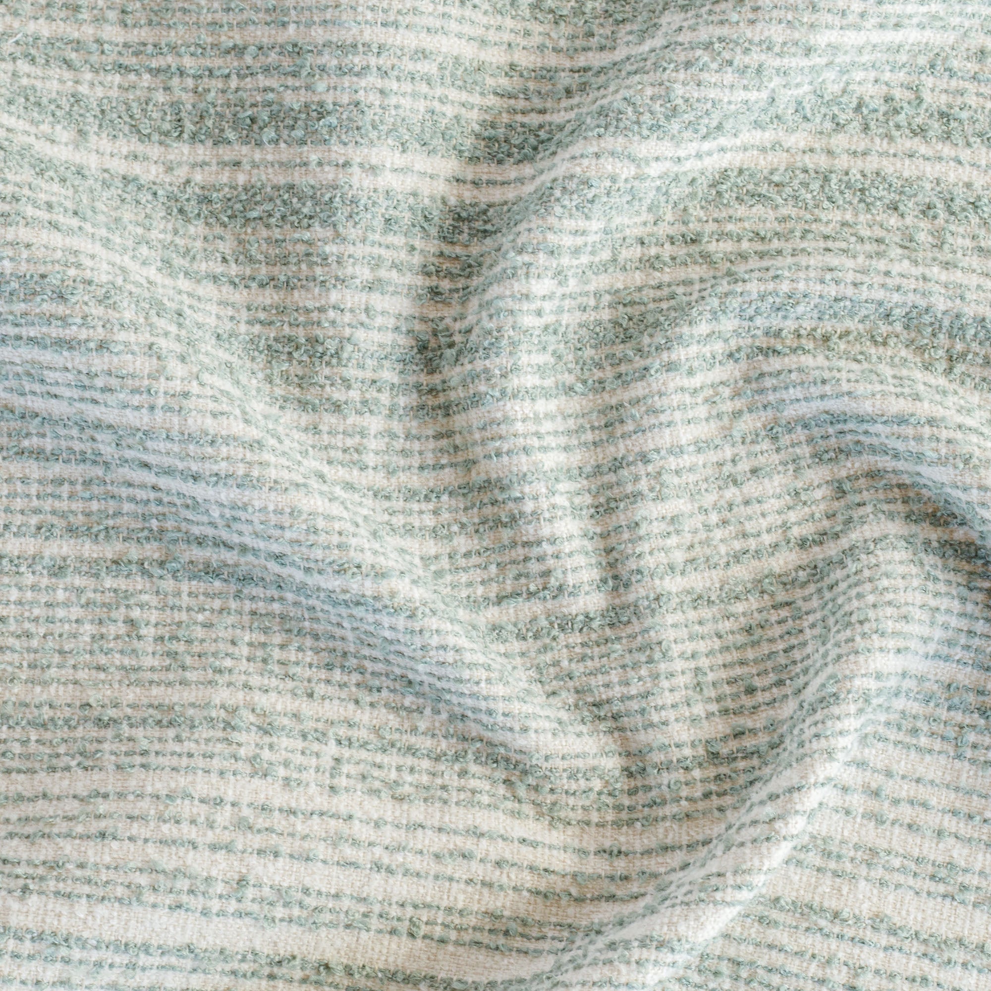 Premium Kos Stripe Fabric - Soft & Durable Jade Green Textile for Upholstery, Curtains & Home Decor | Perfect for DIY Projects & Crafting