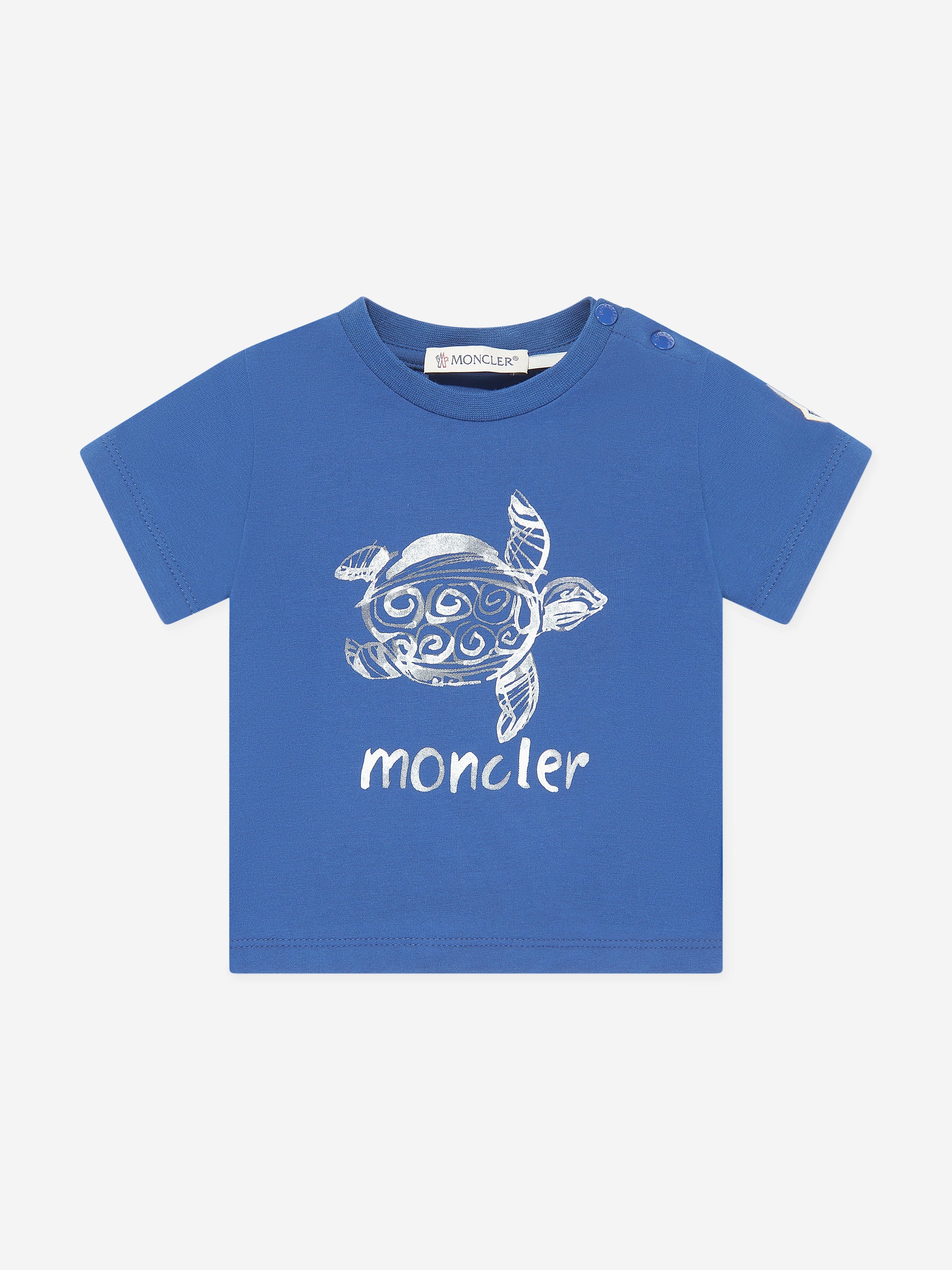 Adorable Baby Boys Turtle Print T-Shirt in Soft Blue - Perfect for Playtime, Outings & Family Photos
