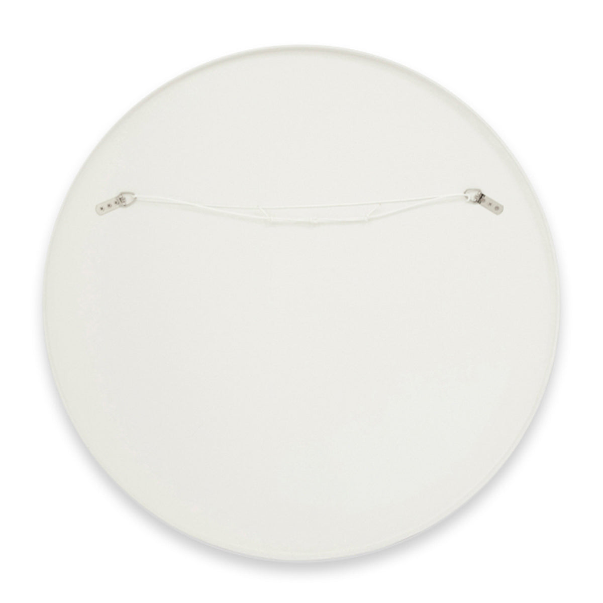 Flynn Round Mirror - 24 Inch White Wall Mirror for Bathroom, Bedroom & Living Room Decor - Modern & Stylish Home Accent