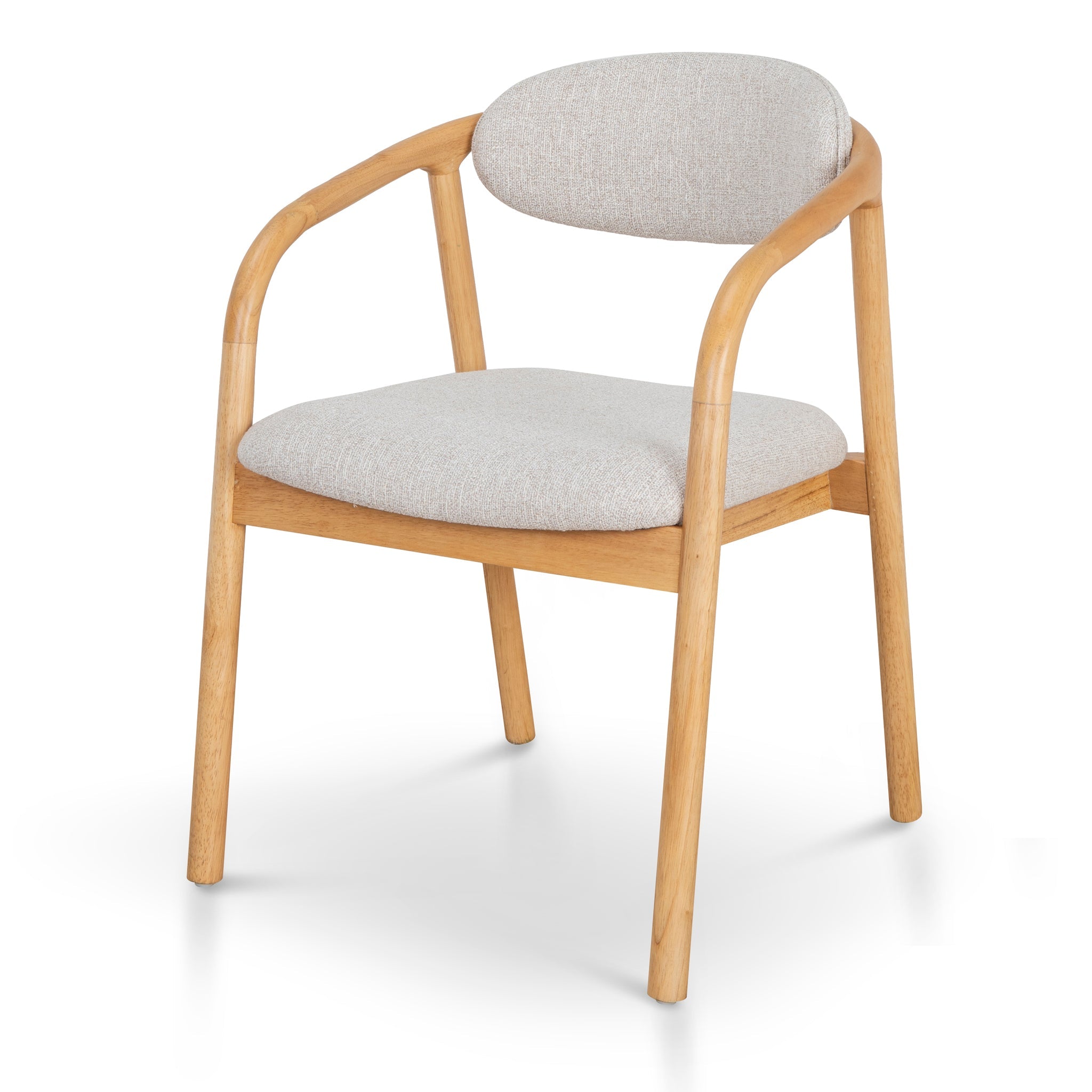 Coastal Beige Dining Chair - Natural Rattan Weave - Modern Farmhouse Style - Perfect for Kitchen, Dining Room, or Breakfast Nook