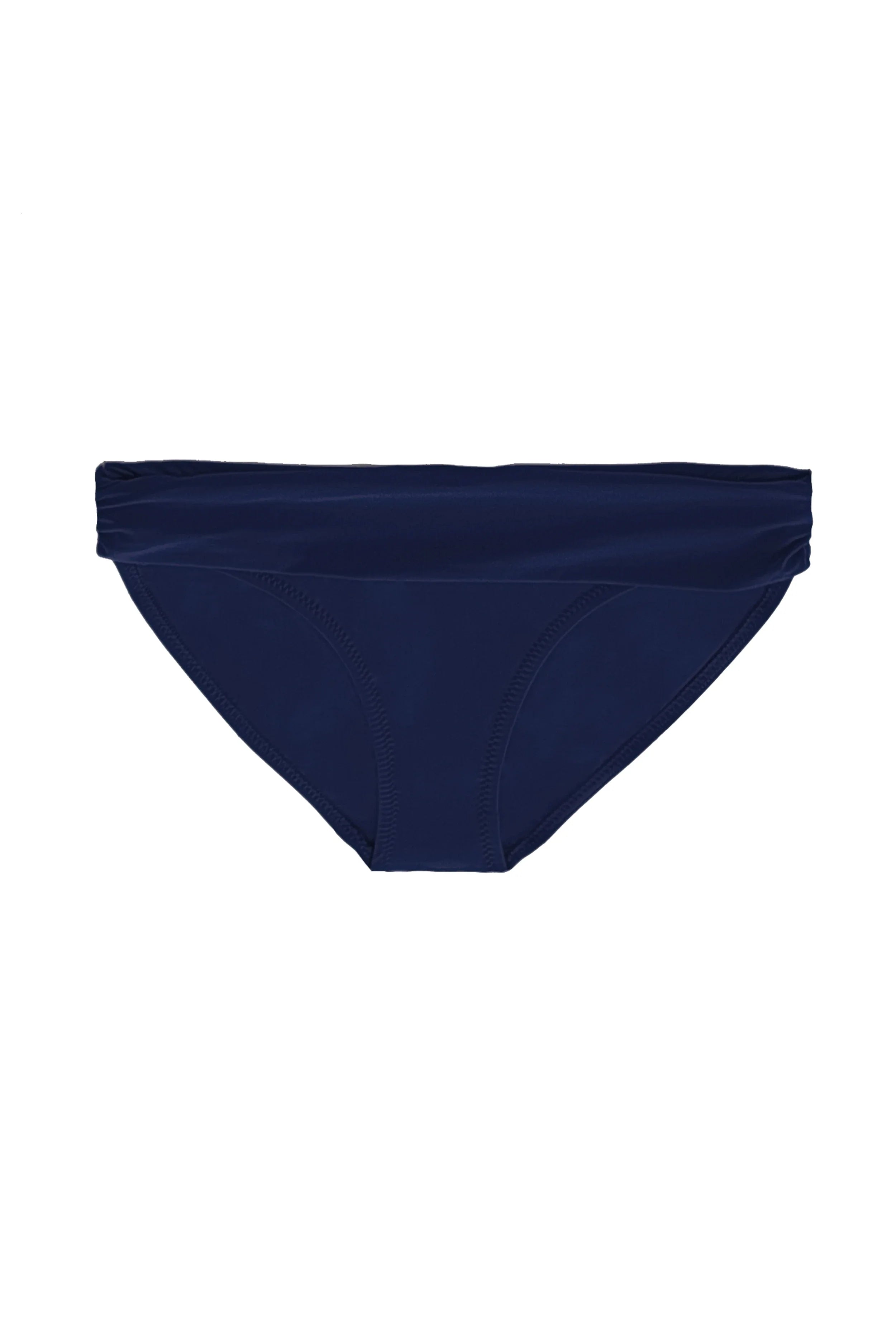 Fold Over Hipster Underwear for Women - Comfortable Navy Cotton Panties - Perfect for Everyday Wear, Yoga & Lounge