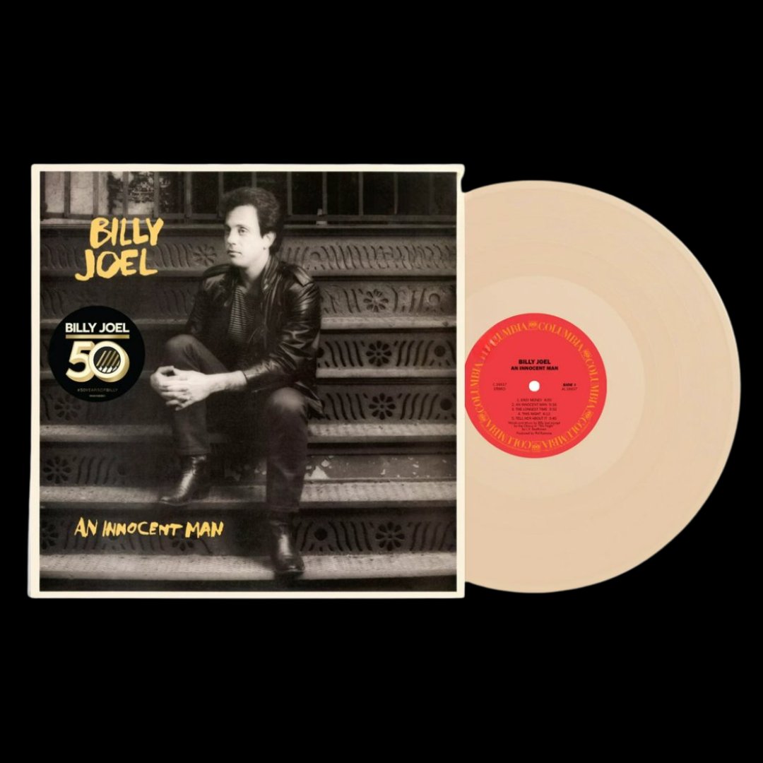 Billy Joel - An Innocent Man Limited Edition Custard Color Vinyl Record | Classic Rock Music Album for Collectors & Music Lovers | Perfect for Home Listening & Gift Giving