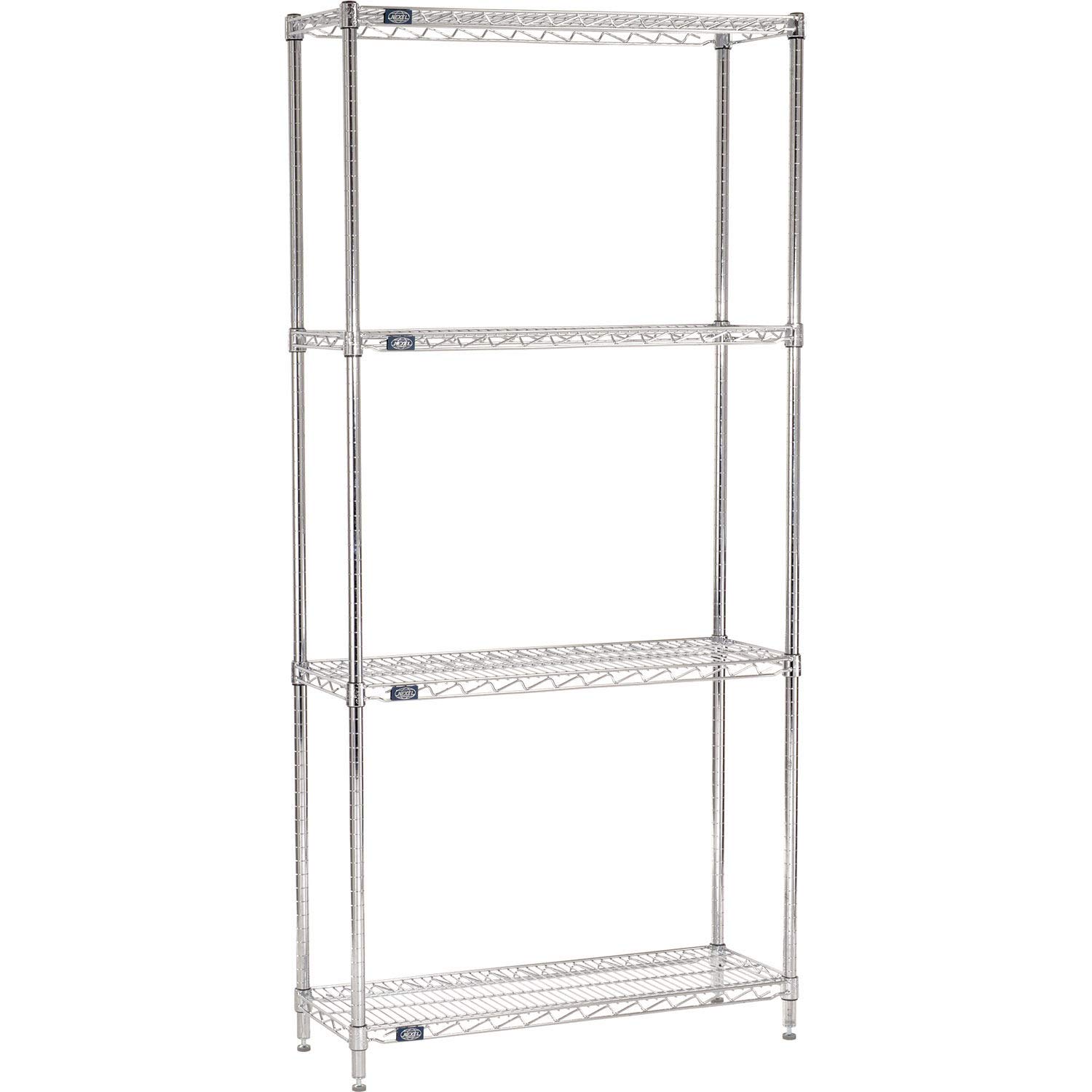Nexel 4-Tier Adjustable Wire Shelving Unit 18