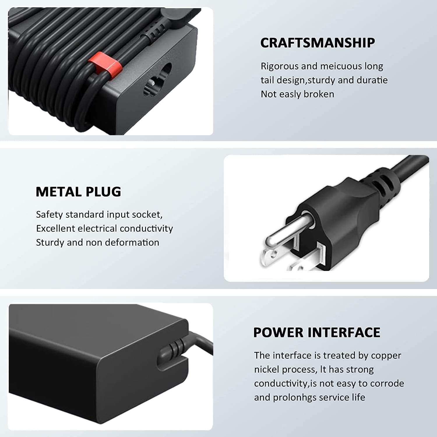 100W USB C Fast Charger for Lenovo Yoga Slim 9/9i/7i, Legion Y9000/R9000/R7000P, ThinkBook 14/16, Neo 14 - Compatible with ADL100YCC3A, ADL100YDC3A, ADL100YLC3A, ADLX65YDC2A - Laptop Power Adapter with USB Type-C - Perfect for Home, Office & Travel Charging
