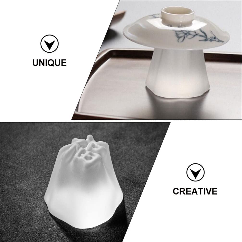 Glass Teapot Lid Holder - Tea Ceremony Accessory, Decorative Tea Cup Cover Rack for Home, Ceramic & Glass Teapots - Perfect for Tea Parties, Zen Decor & Gift Giving