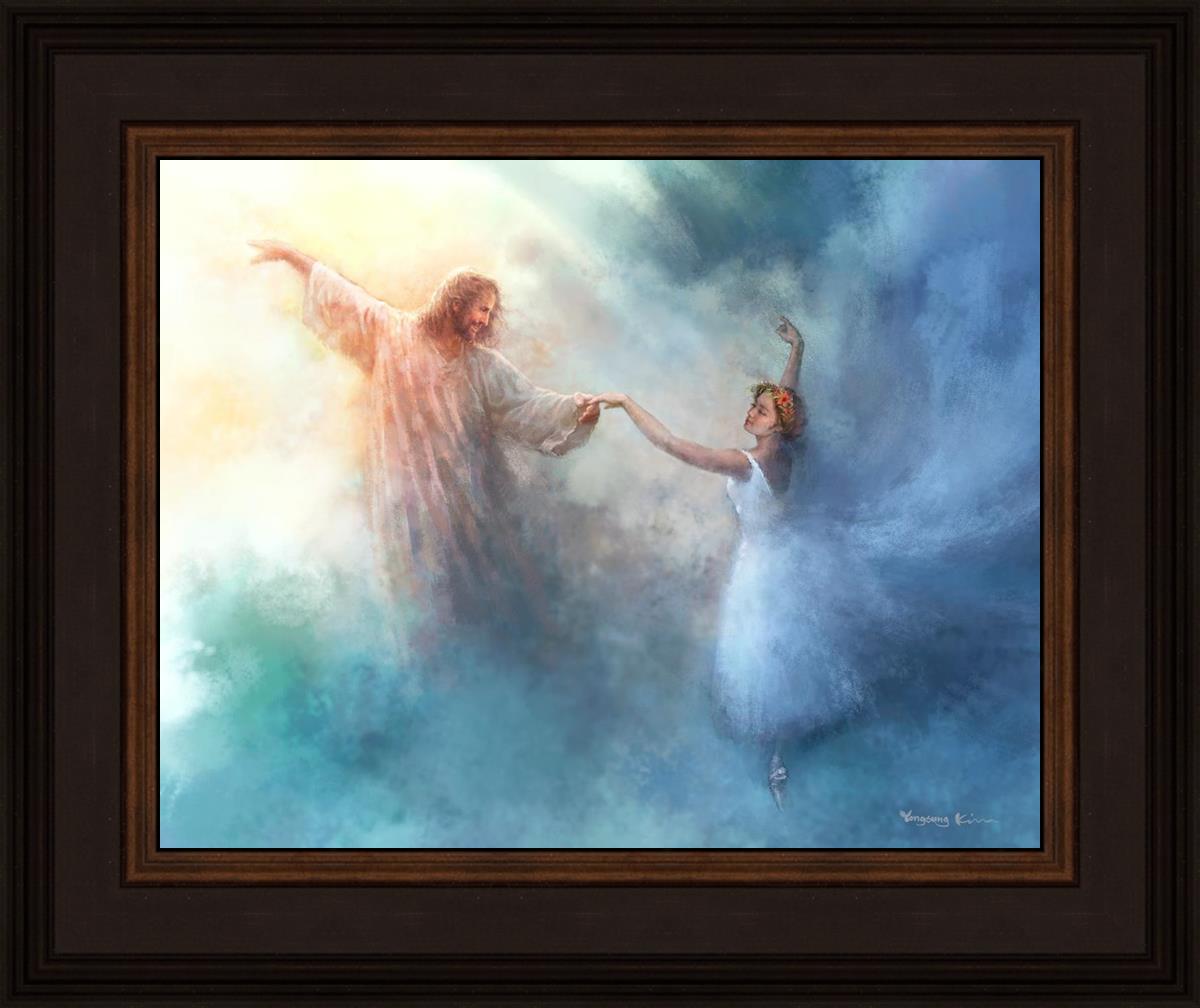 A Pas De Deux By Yongsung Kim - Ballet Dance Art Print - Elegant Wall Decor for Home, Office & Dance Studios