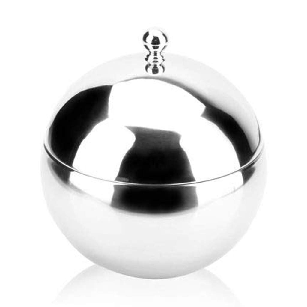 Premium Stainless Steel Double Wall Ice Bucket with Lid - Brushed Champagne & Wine Cooler for Bar, Party, and Home Use - SJYDQ Sphere Ice Mold for Cocktails & Beverages