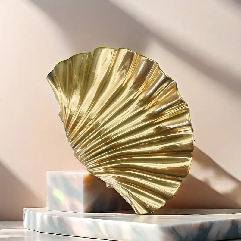 Gildie Golden Shell Claw Clip Hair Clips for Women - Elegant Hair Accessories for Ponytails, Buns & Updos - Perfect for Beach, Wedding & Everyday Use
