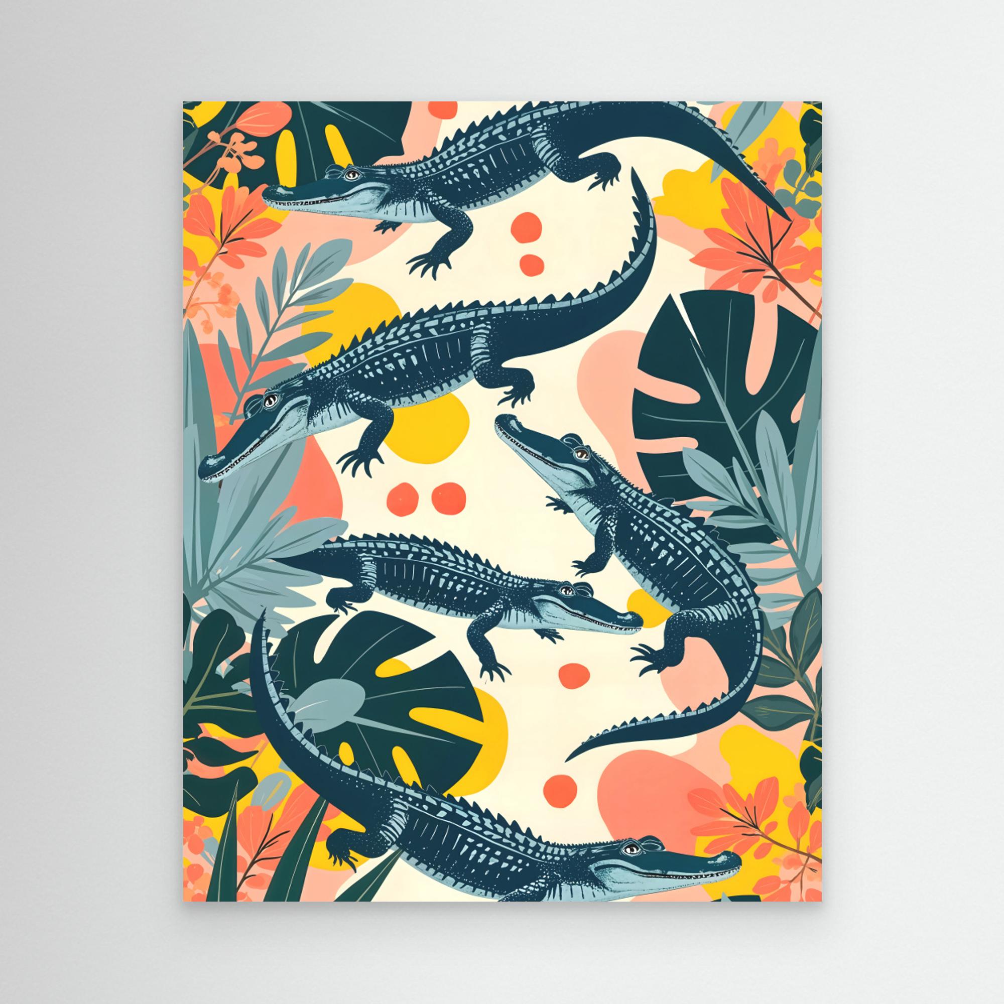 Canvas Print of Crocs by Uma Gokhale - Stylish Wall Art for Home & Office Decor
