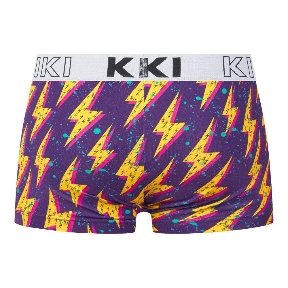 Kiniki Men's Cotton Printed Hipster Underwear - Soft & Breathable Low Rise Briefs for Everyday Comfort - Perfect for Workout, Lounge & Sleep