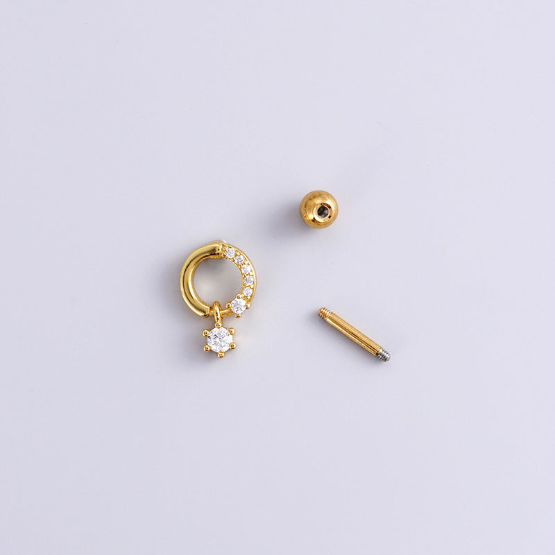 16G Surgical Steel Cartilage Earrings - Bowknot, Heart & Tiny Conch Studs with Ball Back | Hypoallergenic Body Jewelry for Women | Perfect for Daily Wear, Parties & Gifts