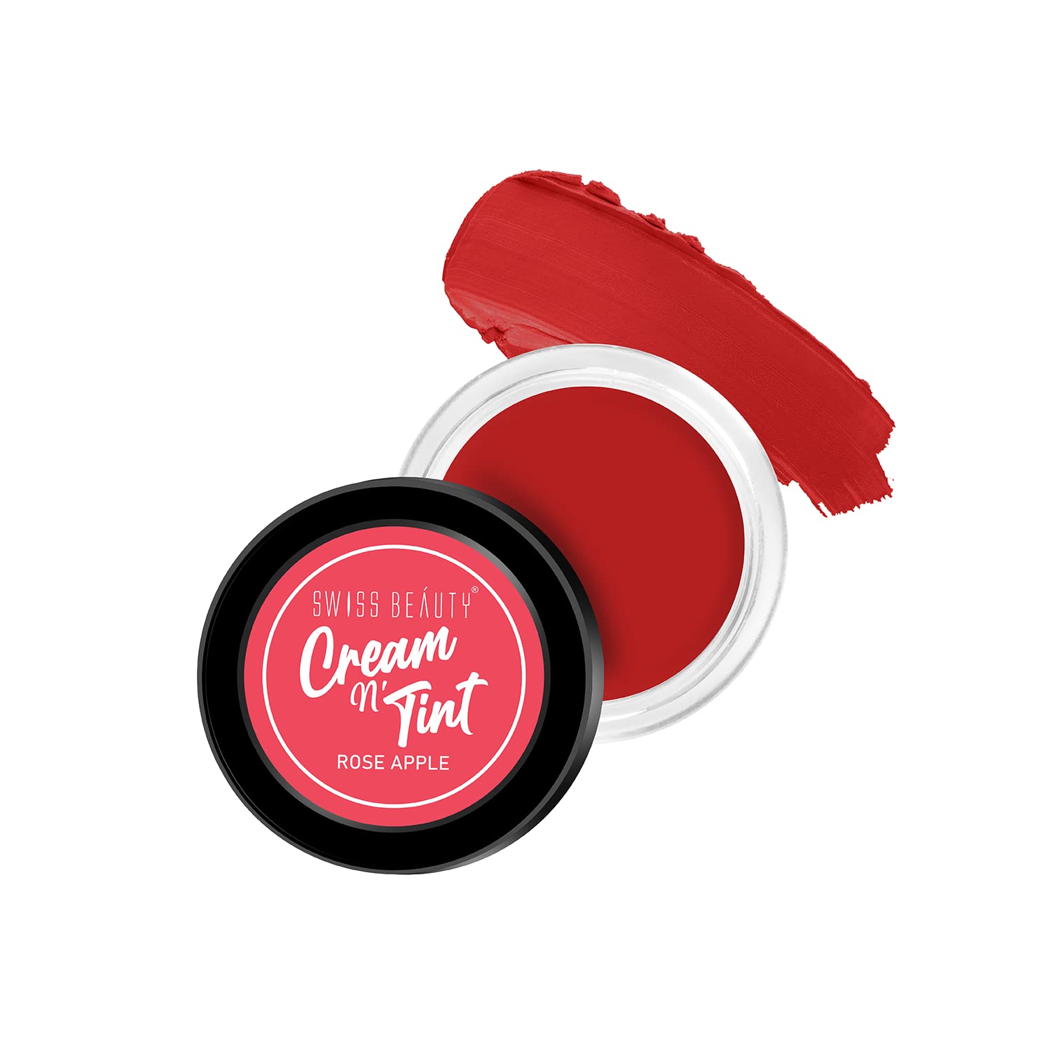 Swiss Beauty Vitamin E & Olive Oil Lip, Cheek & Eyeshadow Tint - Long Lasting Natural Flush | SLS & Paraben Free | Rose Apple Shade (8g) | Perfect for Everyday Makeup & On-The-Go Touch Ups