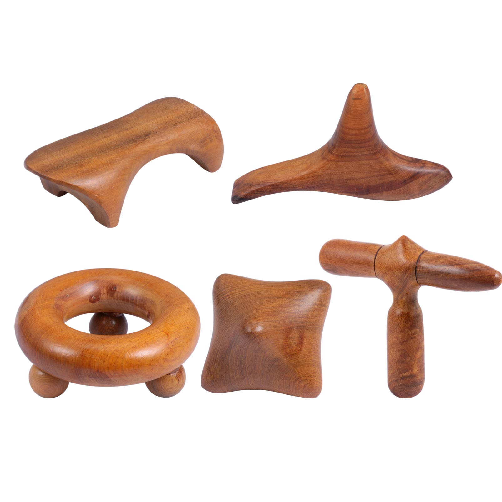 EXCEART Wooden Massage Stick - Trigeminal Reflexology Tool for Hand, Head, Foot & Body - Thai Spa Therapy & Relaxation - Perfect for Home, Office & Travel Use