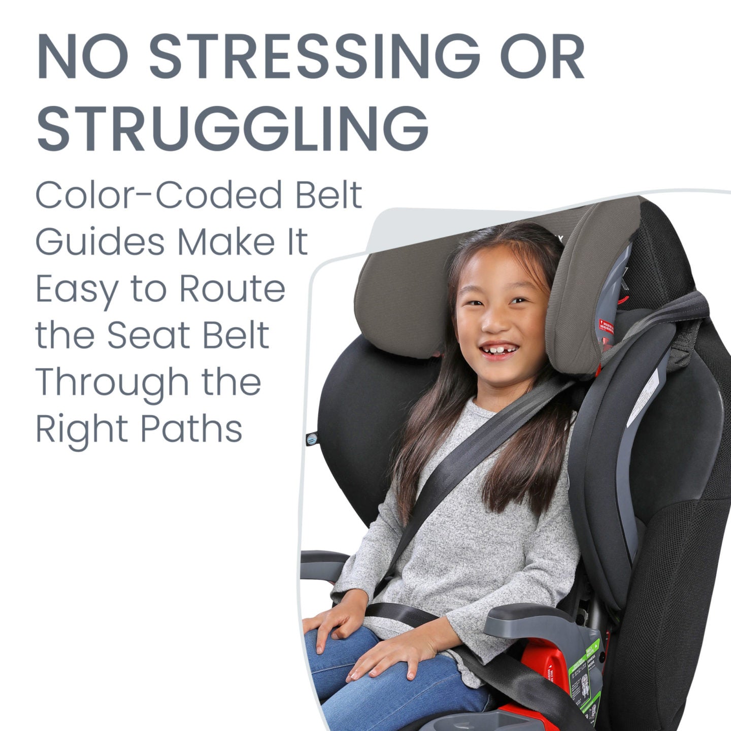 Britax Grow With You ClickTight Harness 2 Booster Car Seat - Safe & Adjustable for Toddlers to Big Kids - Perfect for Road Trips & Daily School Commute