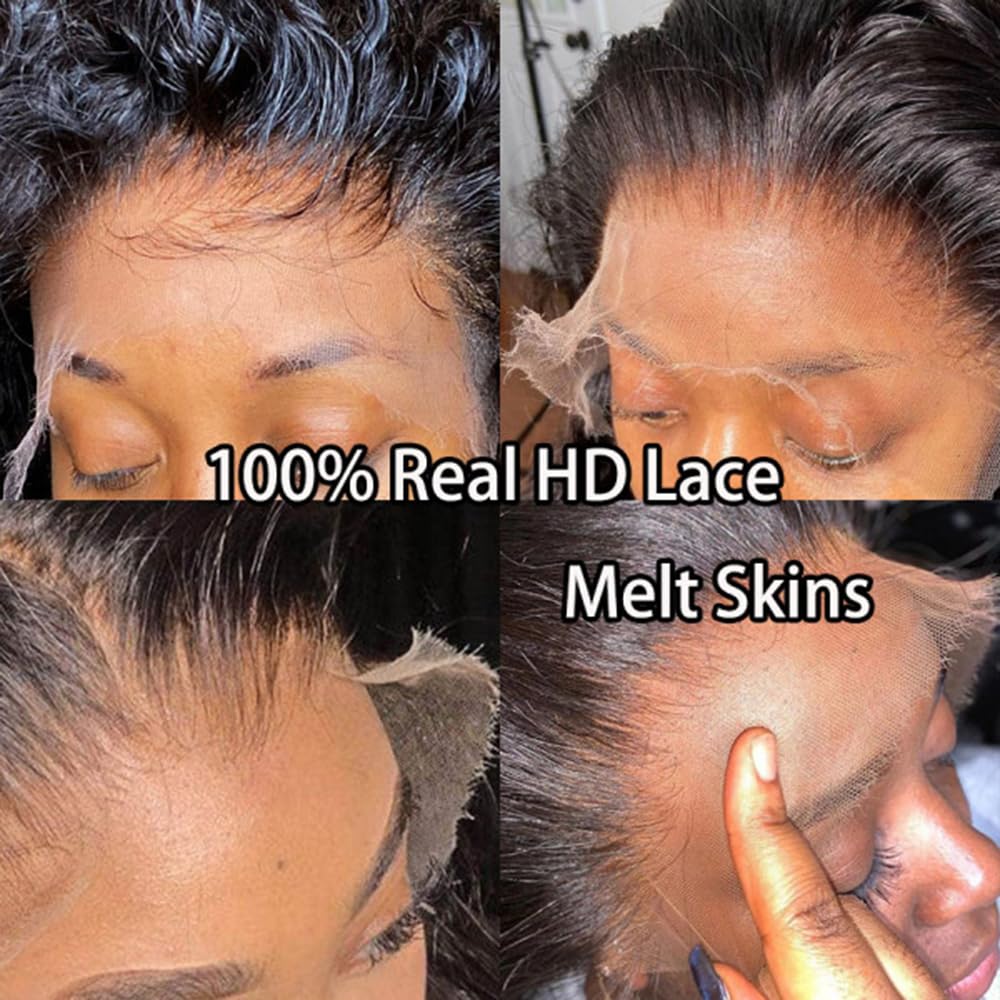 Real HD Wear and Go Glueless Lace Front Human Hair Wigs for Black Women - Curly Virgin Hair HD Lace Closure Wigs with Baby Hair & Pre-Plucked Hairline (2x6 HD Lace, 20 Inches 180% Density) - Perfect for Daily Wear, Special Occasions & Protective Styling