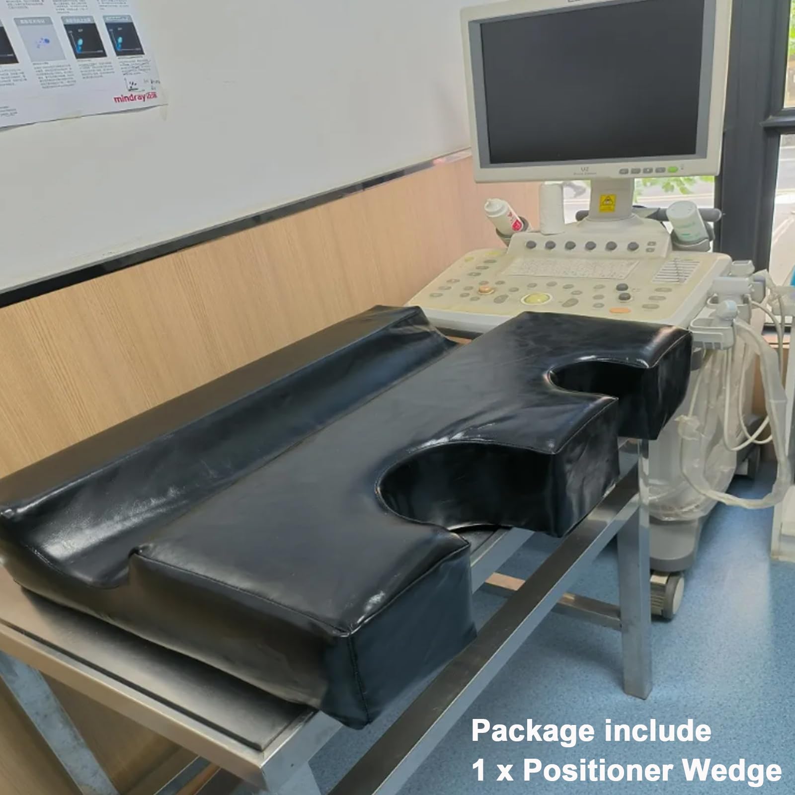 Veterinary Ultrasound Positioner with U Slot - Pet X-Ray Immobilizer Wedge Pad for Cat & Dog Echocardiography & Abdominal Diagnostics (30