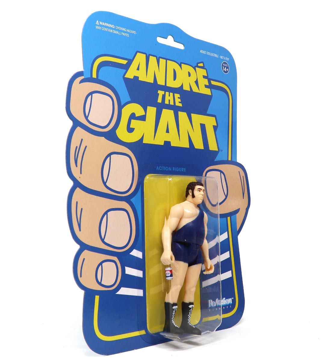 André the Giant Wrestling Singlet Action Figure - Collectible ReAction Toy for Wrestling Fans & Nostalgic Gift Idea - Perfect for Display, Play, and Wrestling Memorabilia Collections