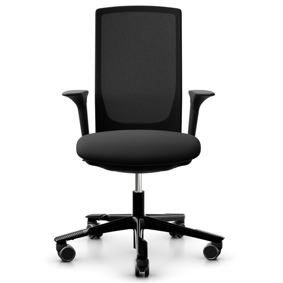 HAG FUTU Mesh Office Chair - Ergonomic Breathable Mesh Back Support, Adjustable Height & Tilt, Rolling Swivel Chair for Home & Office Workspace - Perfect for Long Hours Sitting, Gaming, and Computer Work
