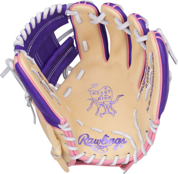 Rawlings Heart of the Hide Hot Vibe Baseball Glove - RGGC Series - PROR934 2CPUP 11.5 Inch | Premium Leather for Baseball Players & Coaches | Perfect for Infield, Outfield & Training Practice