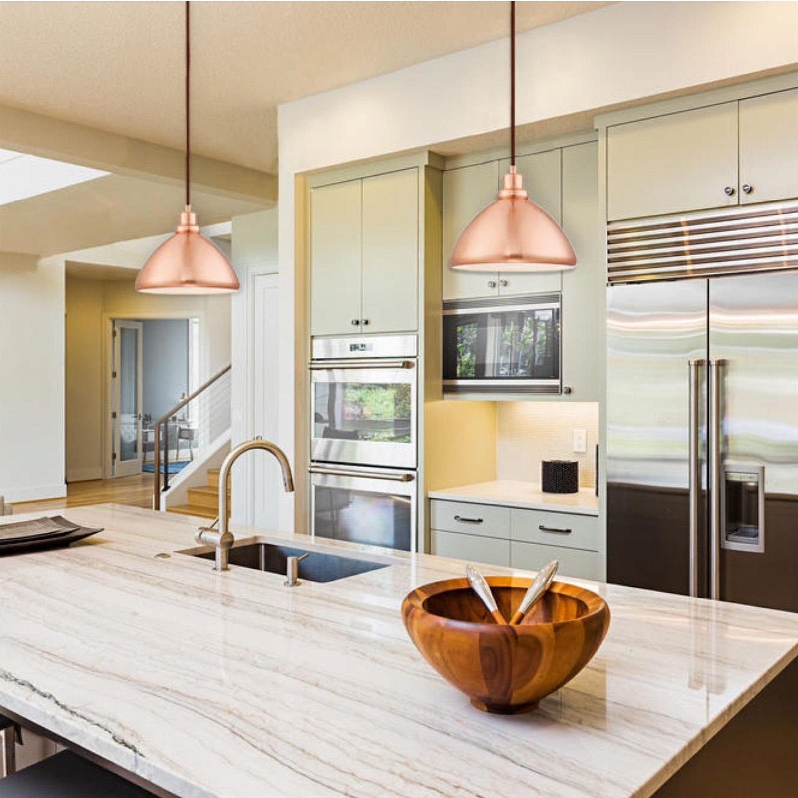 Westinghouse Pilbara Pendant Light - Modern Industrial Ceiling Fixture for Dining Room, Kitchen, or Bedroom Lighting