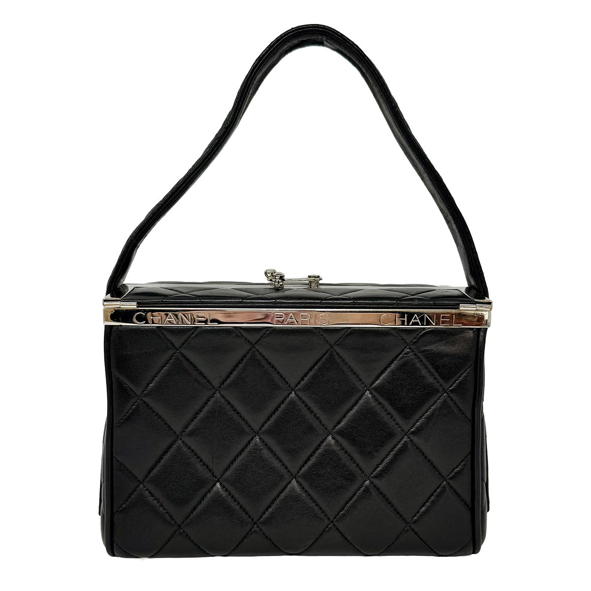 Vintage Chanel Quilted Box Vanity Bag - Classic Luxury Crossbody Purse for Women | Perfect for Evening Parties, Date Nights & Special Occasions