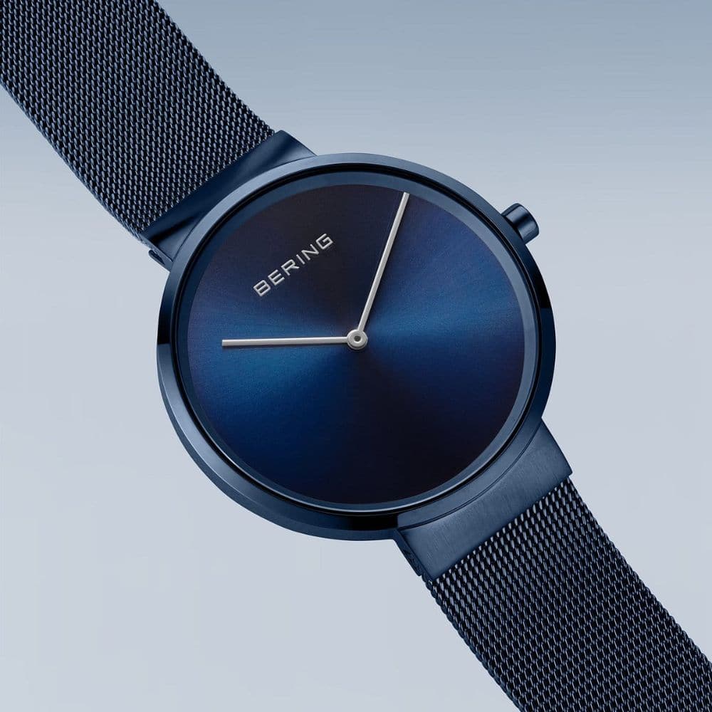 BERING 14539 Women's Watch with Blue Dial - Analog Quartz Movement - Water Resistant - Elegant Dress Watch for Women - Perfect for Office, Party & Everyday Wear