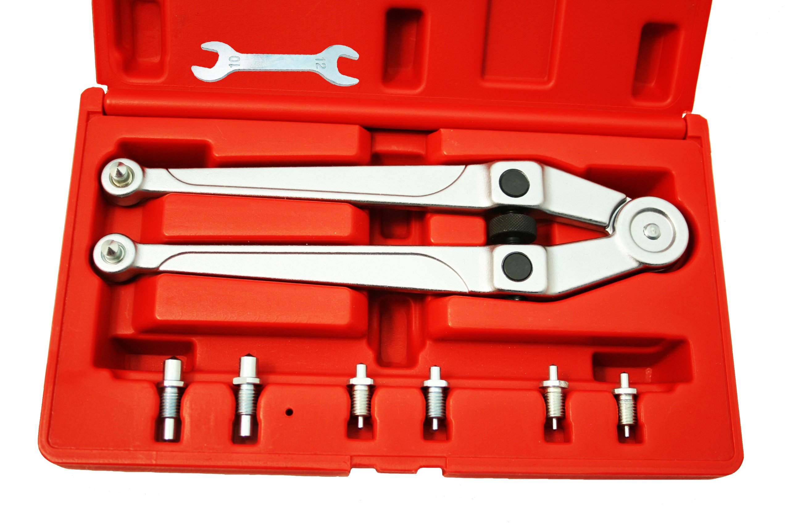 CTA Tools 8120 Pin Spanner Set - Professional 4-Piece Locknut Wrench Kit for Automotive & Machinery Maintenance | Perfect for DIY Repairs, Engine Work, and Industrial Applications