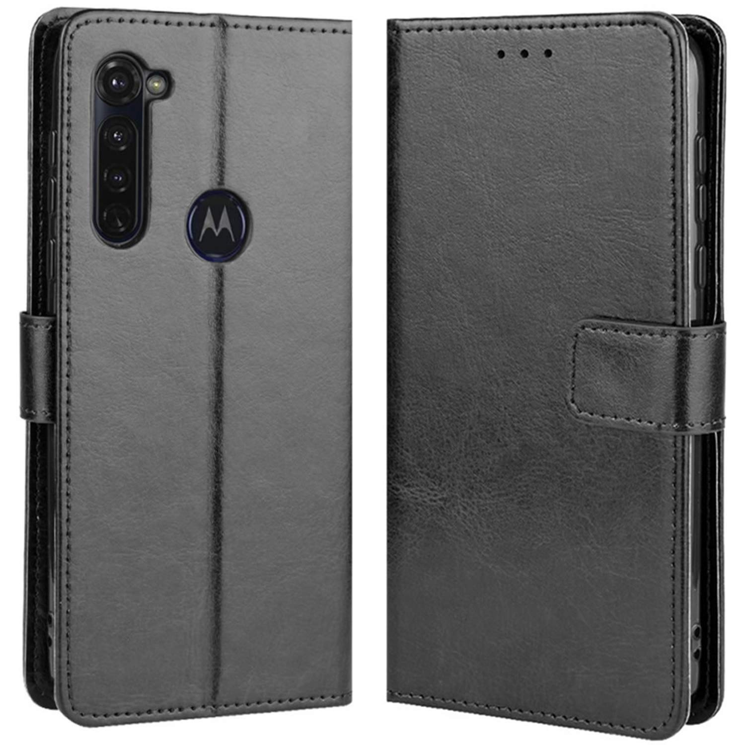 **Motorola Moto G Stylus 2020 Phone Case - Shockproof PU Leather Magnetic Flip Cover with Card Slot Holder | Retro Book Wallet Design for Daily Protection & Convenience | Perfect for Work, Travel & Everyday Use**