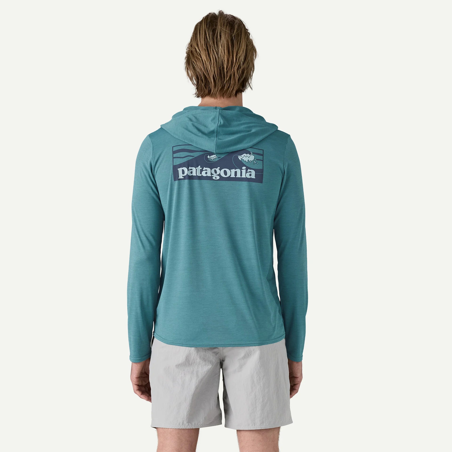 Capilene® Cool Daily Graphic Hoody for Men - Lightweight & Breathable Hooded Sweatshirt - Perfect for Hiking, Running & Outdoor Activities