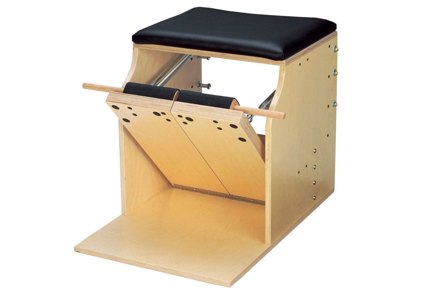Peak Pilates Low Chair with Split Pedal - Professional Pilates Equipment for Home & Studio Workouts - Perfect for Core Strength, Flexibility & Rehabilitation Training