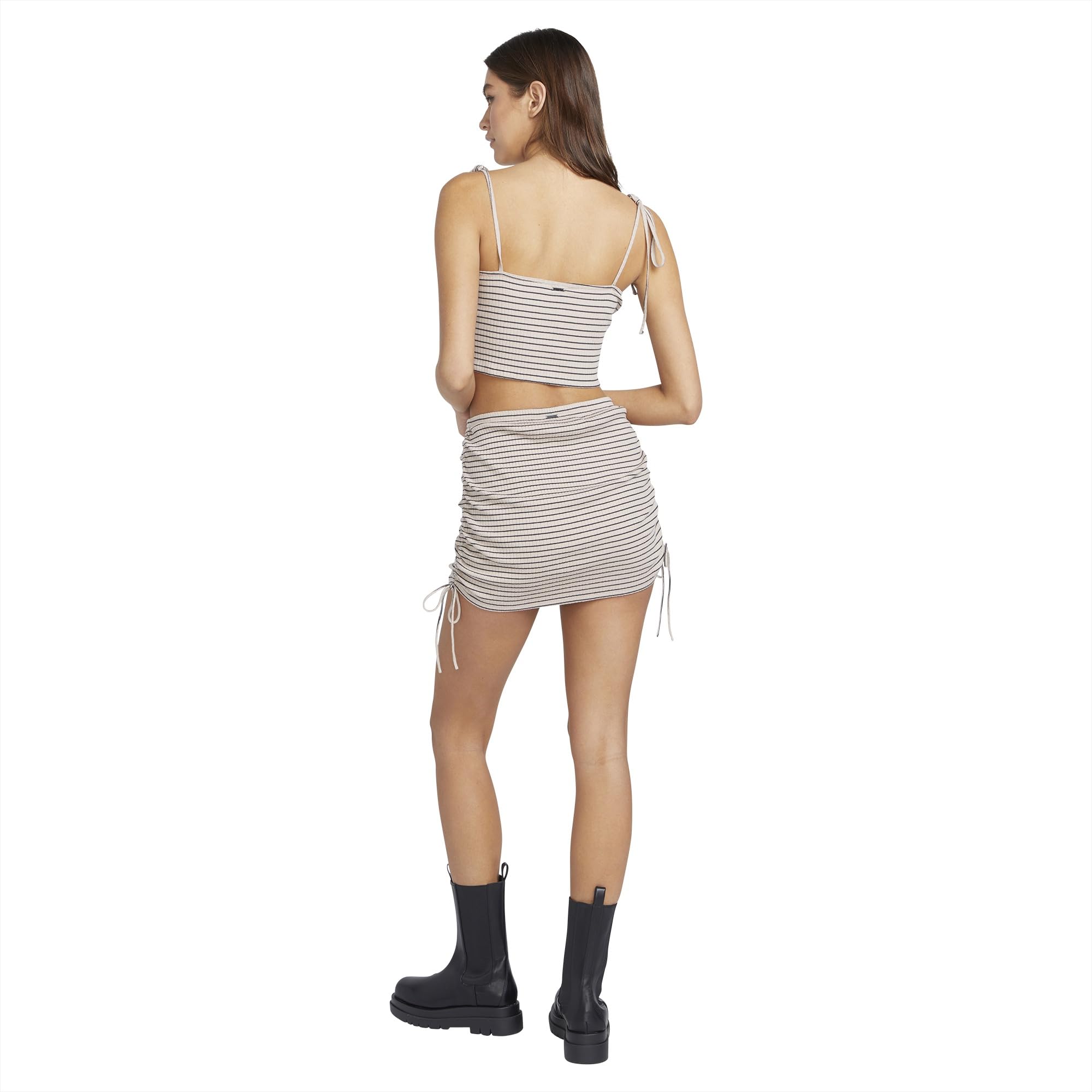 Volcom Women's Big Island Energy Mini Skirt - Stylish Stretch Denim Skirt for Summer, Beach & Casual Wear - Perfect for Surfing, Music Festivals & Street Fashion