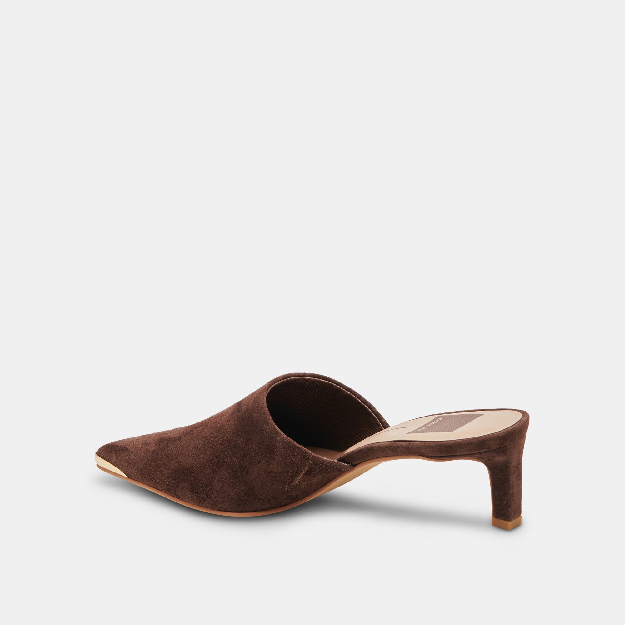 LEXY Women's DK Brown Suede High Heels - Stylish & Comfortable Dress Shoes for Party, Wedding & Evening Events
