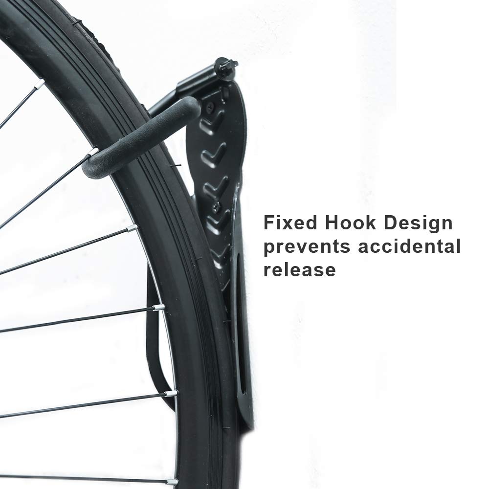 Wallmaster Bike Rack Garage Wall Mount - Heavy Duty 4-Bike Vertical Storage System with Hooks for Indoor Bicycle Organization | Perfect for Garage, Basement & Apartment Cycling Gear Storage