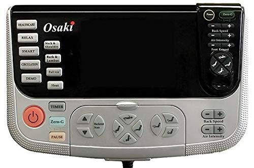 Osaki Zero Gravity Full Body Massage Chair with Heat - Computer Body Scan, Foot Rollers, Seat Vibration & Remote Control - Brown Leather Recliner for Home & Office Relaxation